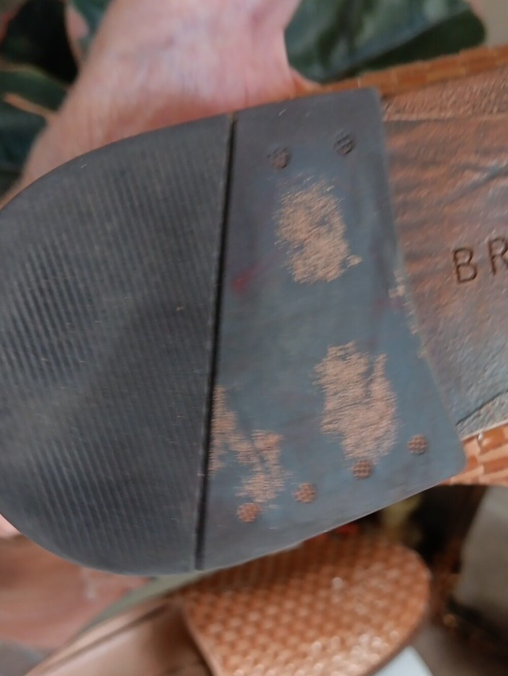 Brioso Fern Woven Leather Mules Camel Brown Slides Flat Loafers Size 7M Brazil - Picture 7 of 10